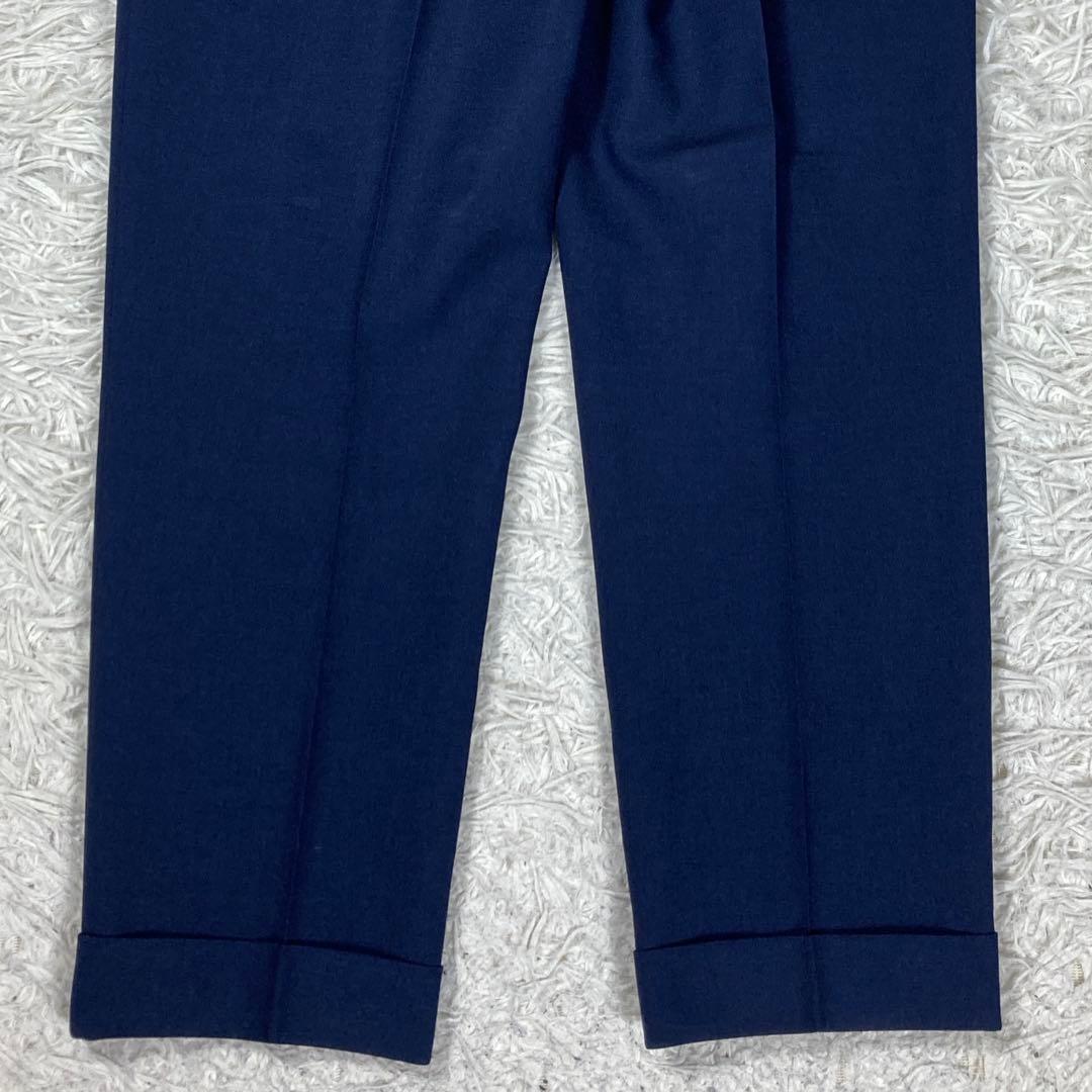 レミュー　アオキ　ネイビー　銀ボタン　ストレッチ素材　ウォッシャブル　サイズXL