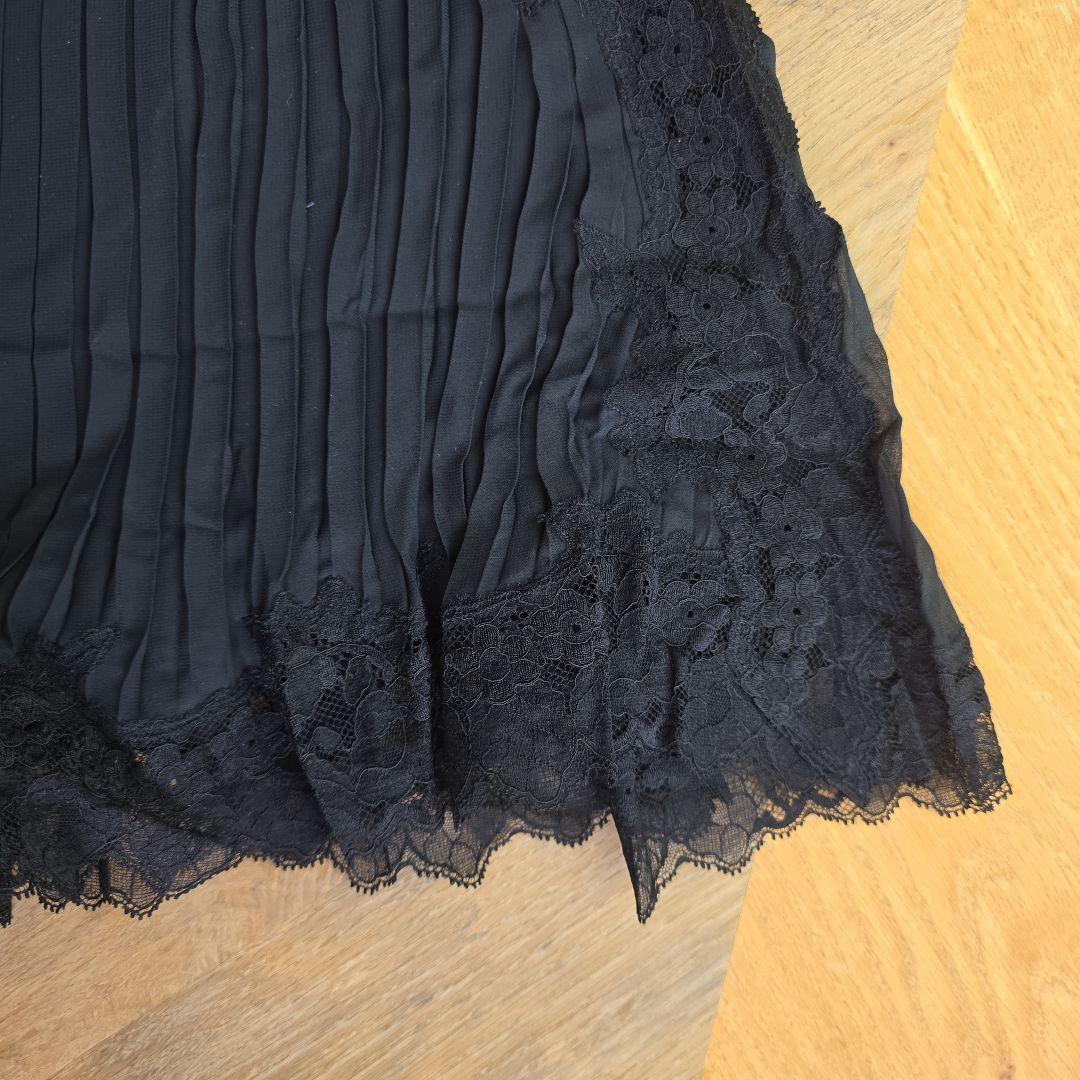 ワコール　トレフル　キャミ　ペチコート　新品　黒レース