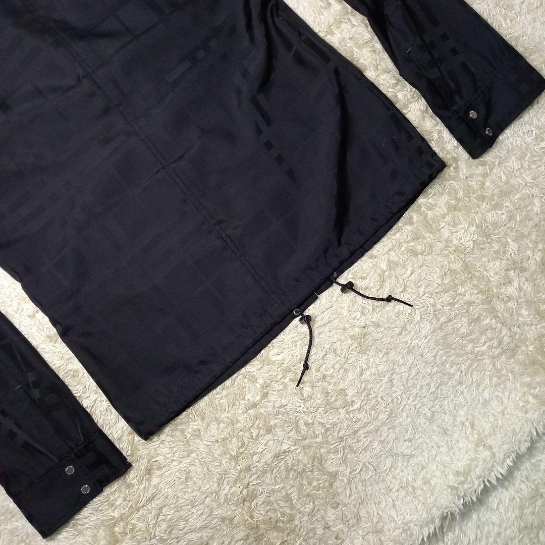 バーバリー　ブラックレーベル　ダブルジップ　シャドーチェック　ブルゾン　サイズL