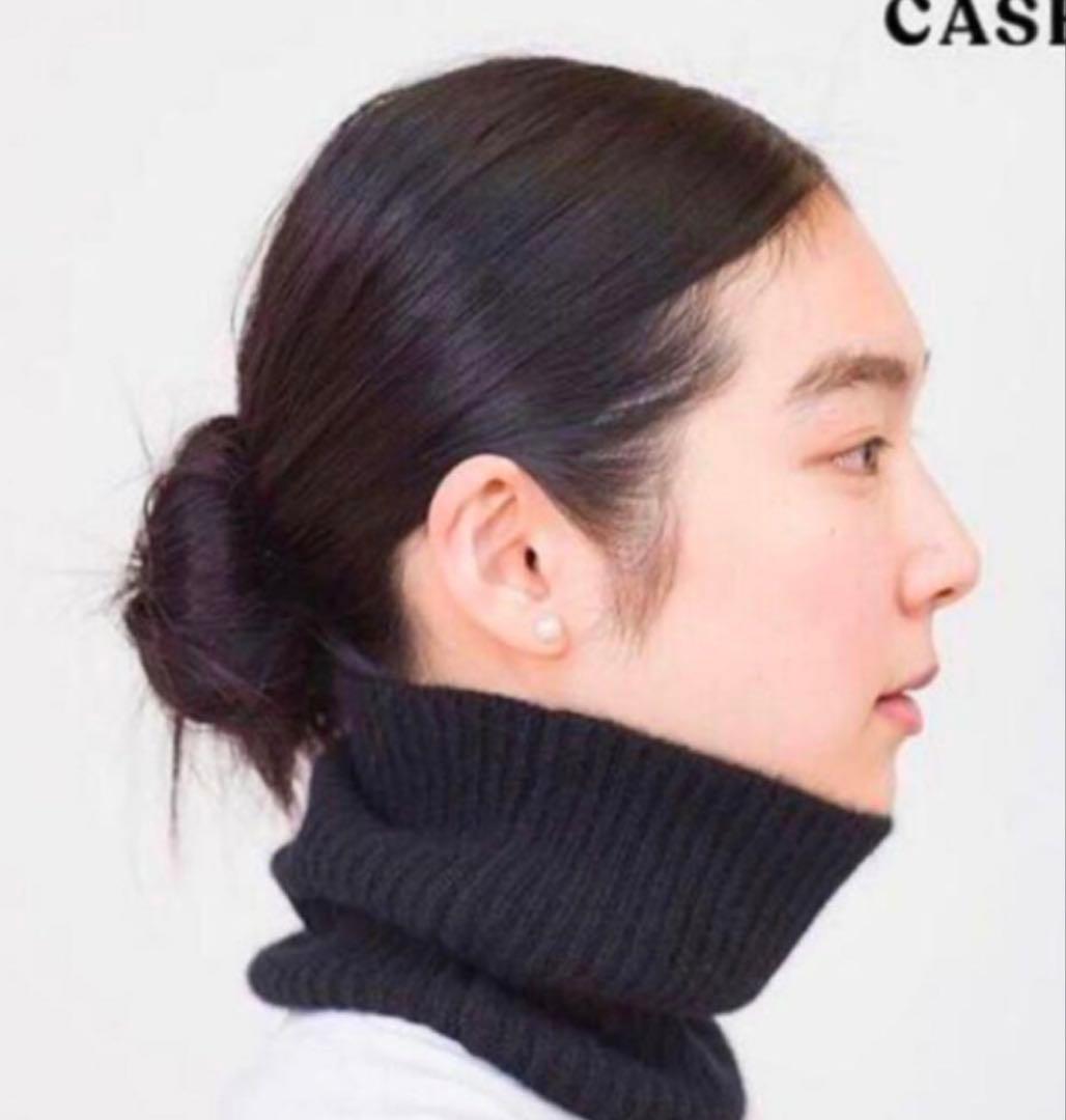 auralee スタイリスト私物 ネックウォーマー 黒 オーラリー