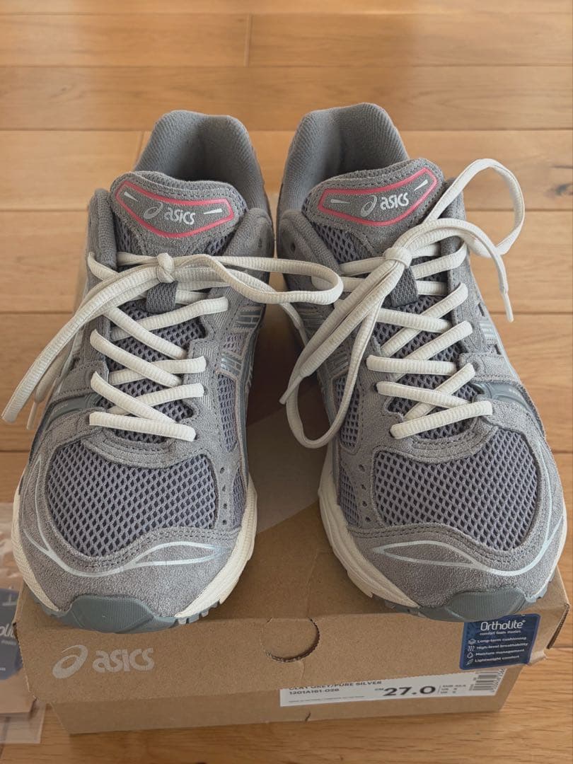 ち*ん様 アシックス GEL-KAYANO14 グレー色　27cm