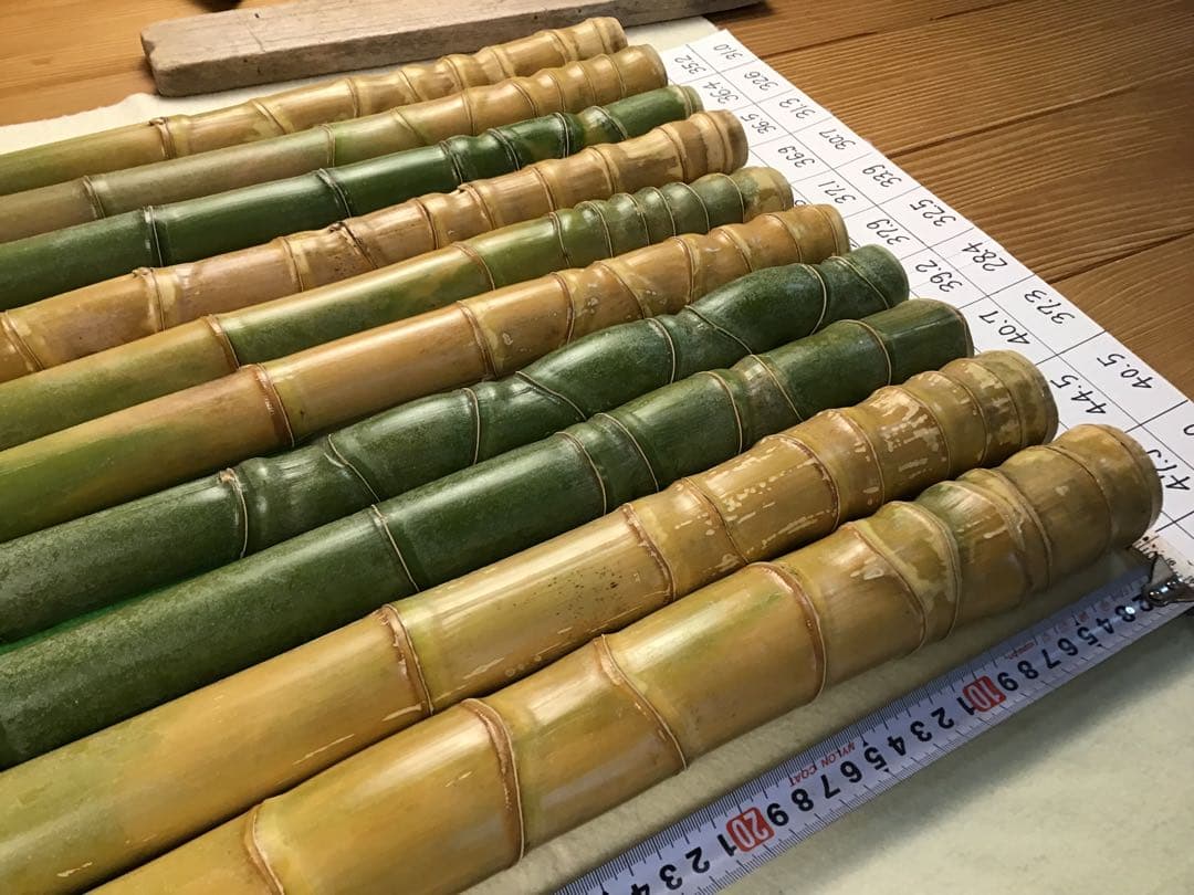 rokusan 竹笛用素材　布袋竹10本セット