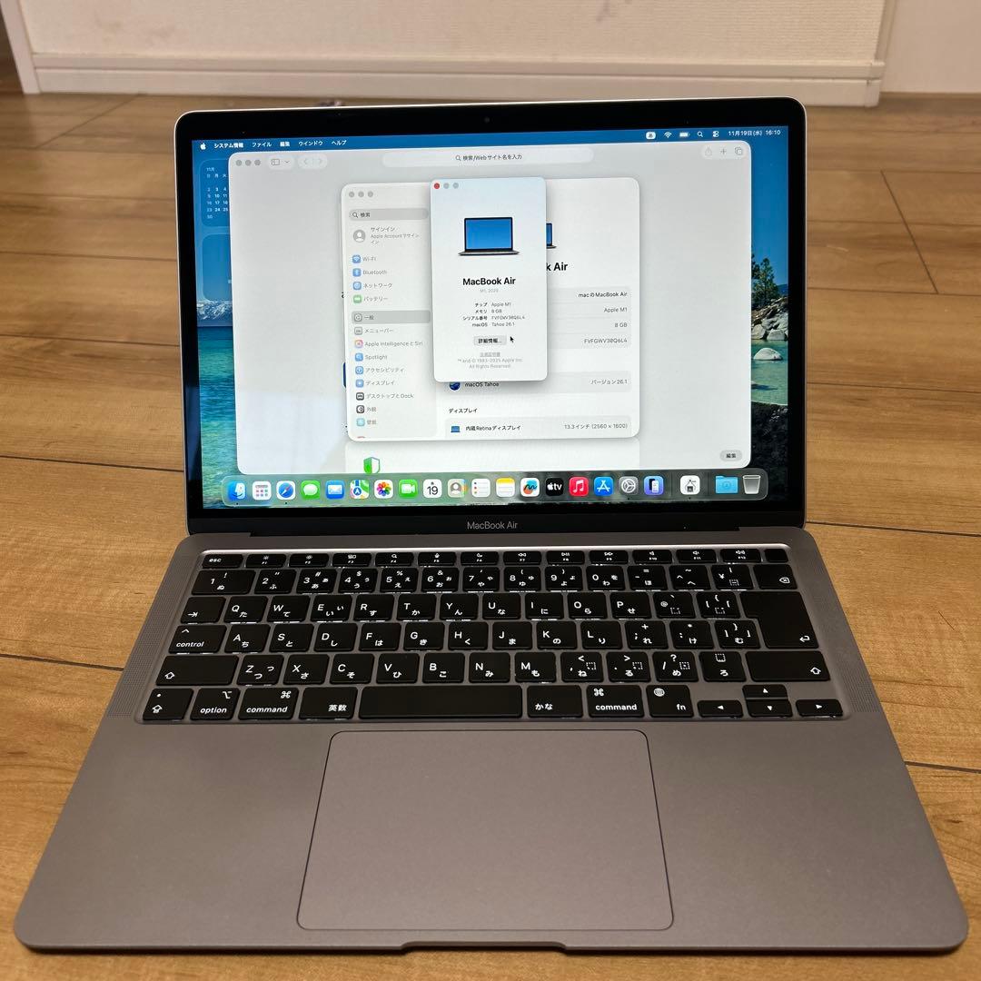 美品MacBook Air 2020 A2337 M1 8GB 250GB