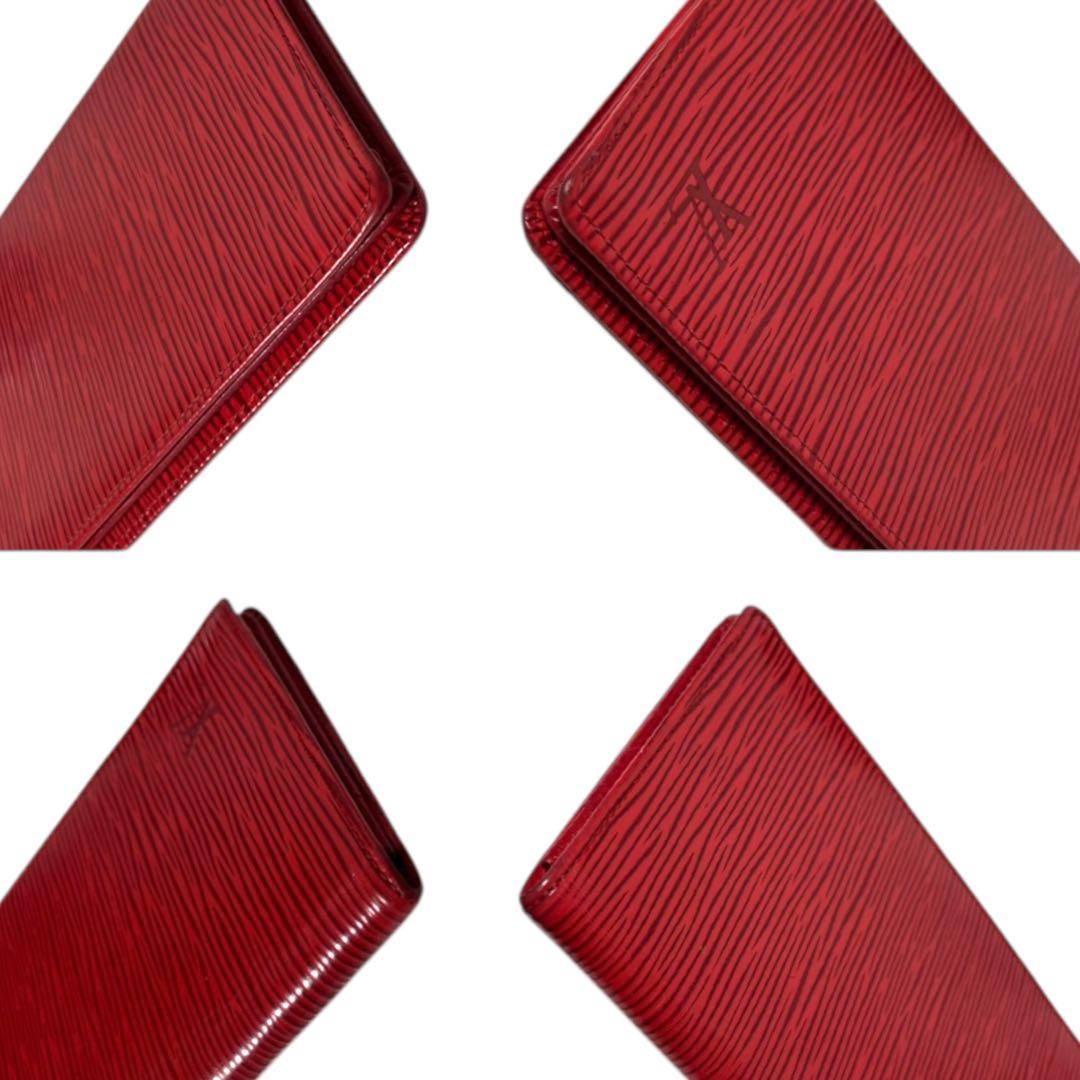 ルイヴィトン エピ ポルトカルトクレディ 長財布 お札入れ 二つ折り 赤 レッド