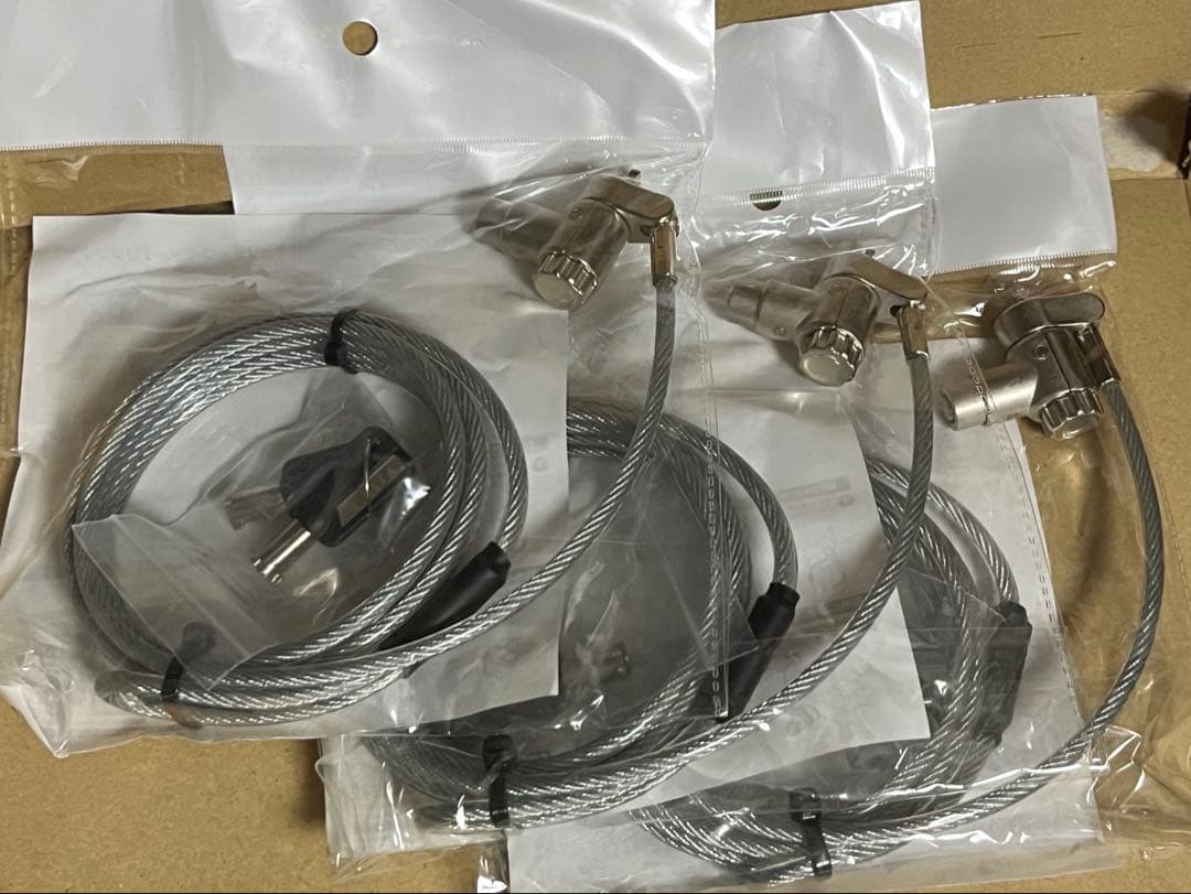 セキュリティワイヤー3本セット