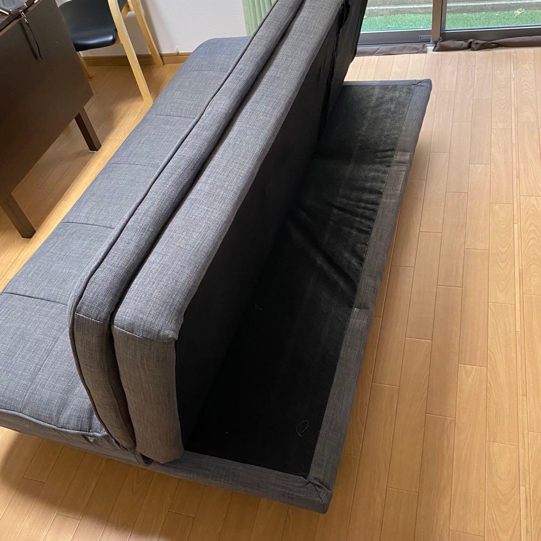 ソファ 3人掛け グレーオシャレ ソファーベッド