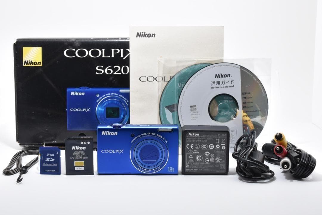 【お値下げ歓迎・ほぼ新品】　Nikon COOLPIX S6200 ブルー
