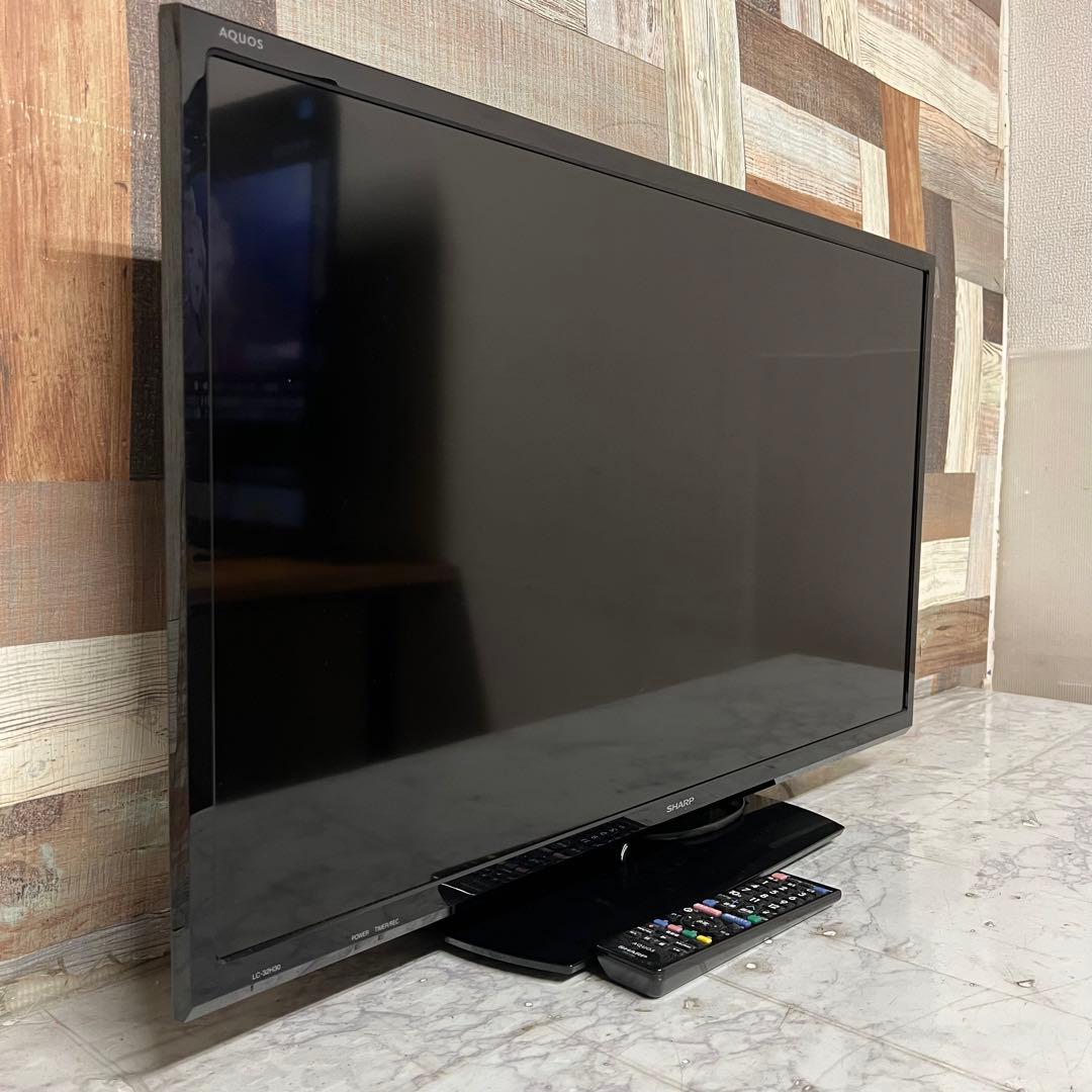即日受渡❣️全国送料込シャープ 32型液晶テレビアクオス Wチューナー裏番組録画