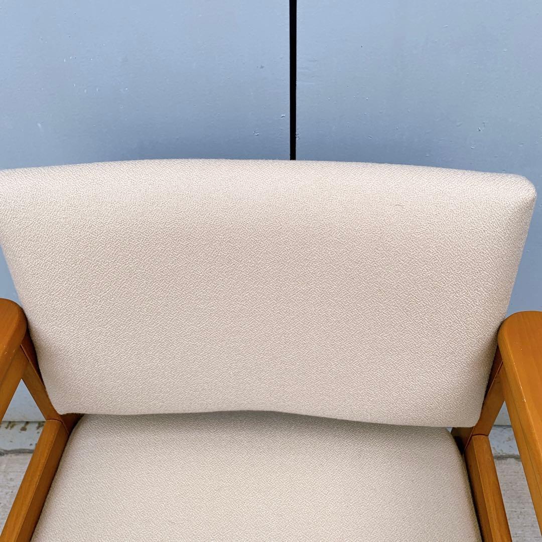 【2脚送料込】hikari 光製作所 木製アームチェア 高座椅子 レトロ家具①