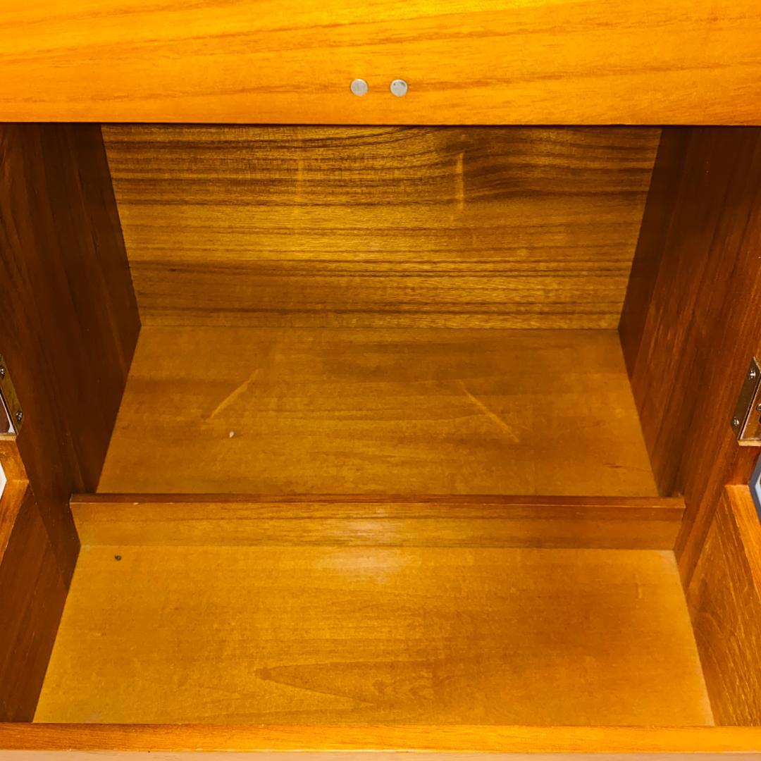 化粧箱 木目 三面鏡 木製 レトロ メイクボックス ドレッサー ② 送料込み