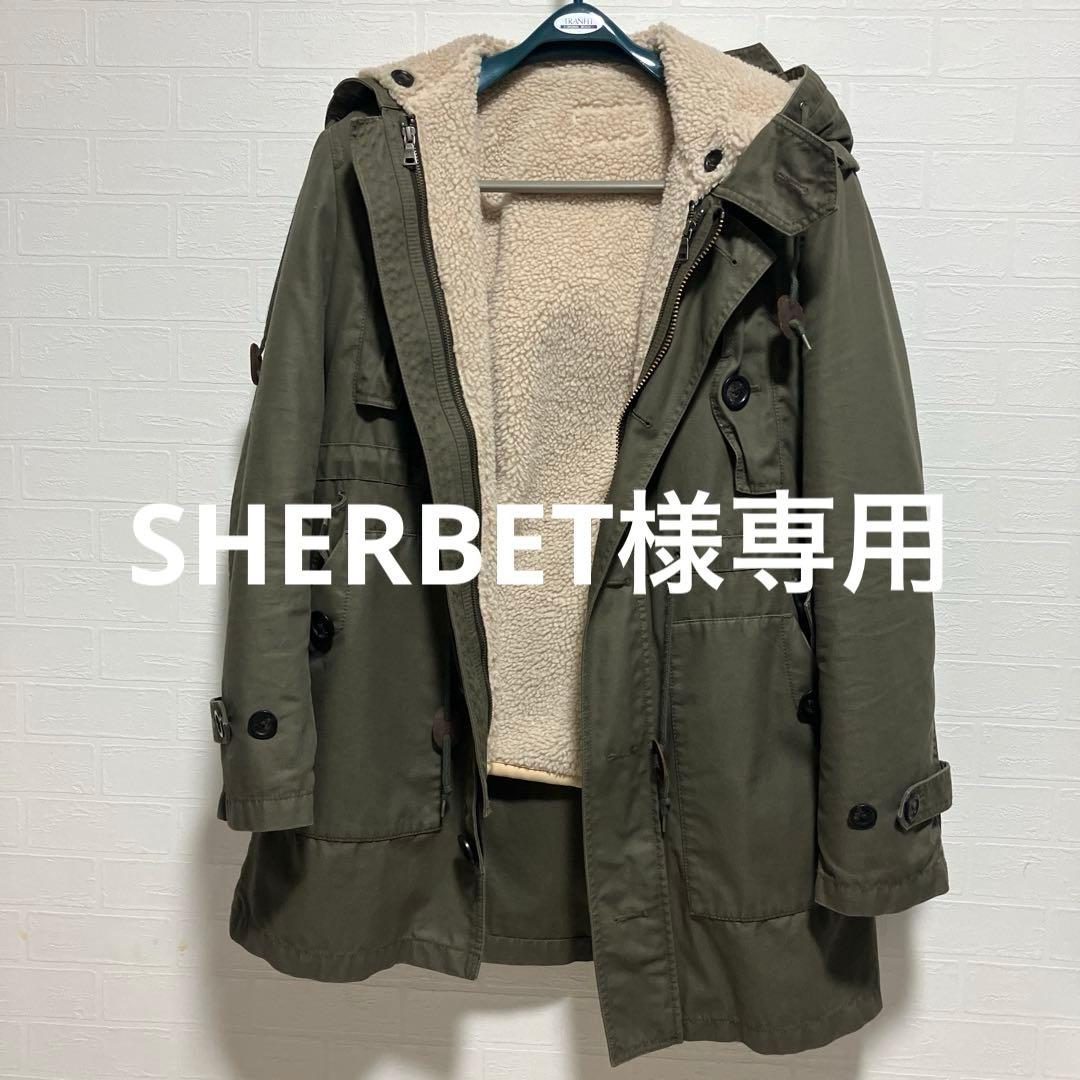 バーバリー ブラックレーベル メンズ モッズコート M51 オリーブグリーン L