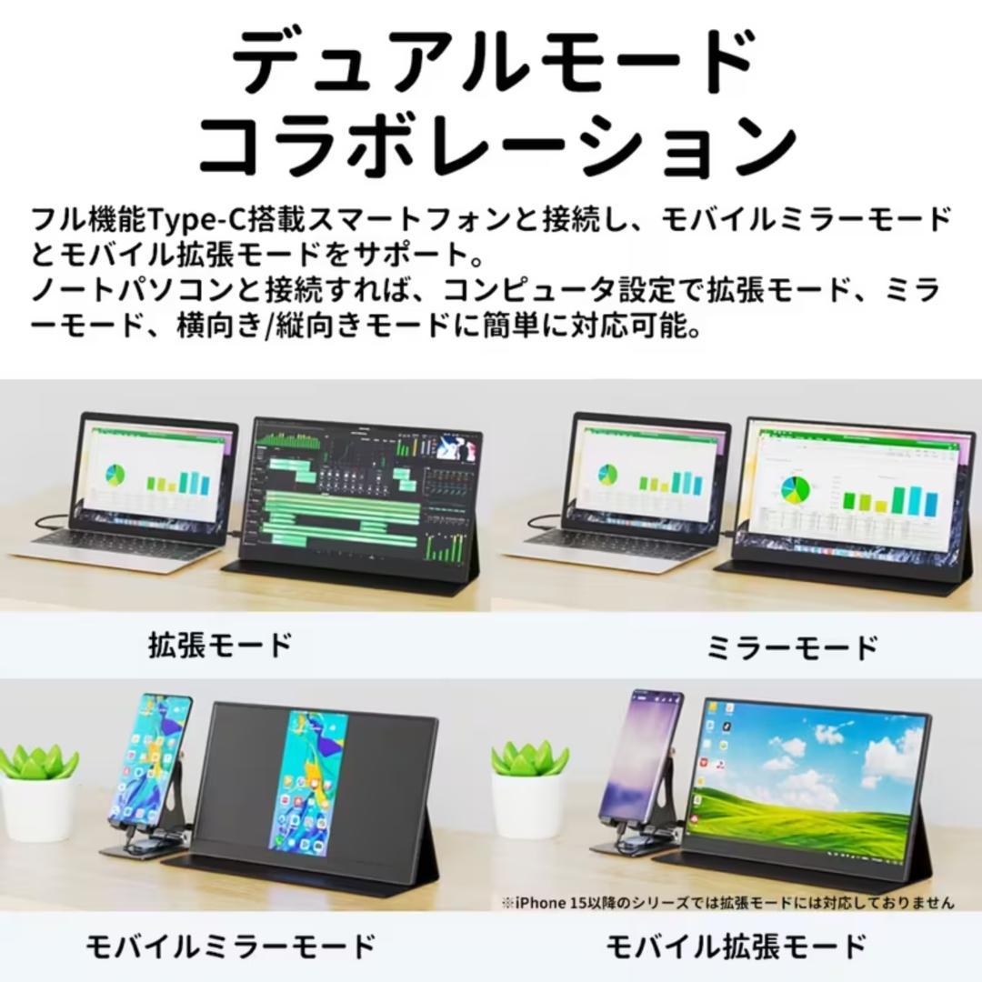 ★新品未開封★モバイルモニター 15.6インチ フルHD IPS 非光沢 HDR