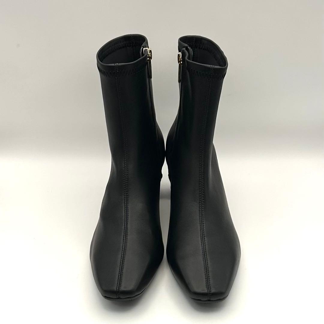 未使用✨ HIMIKO 【24㎝】 シープレザーストレッチブーツ サイドジップ