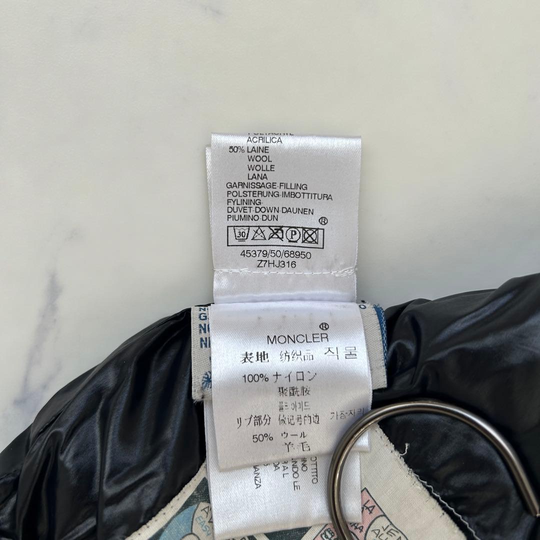 r 希少 モンクレール ダウンジャケット ワッペン ウエストシェイプ