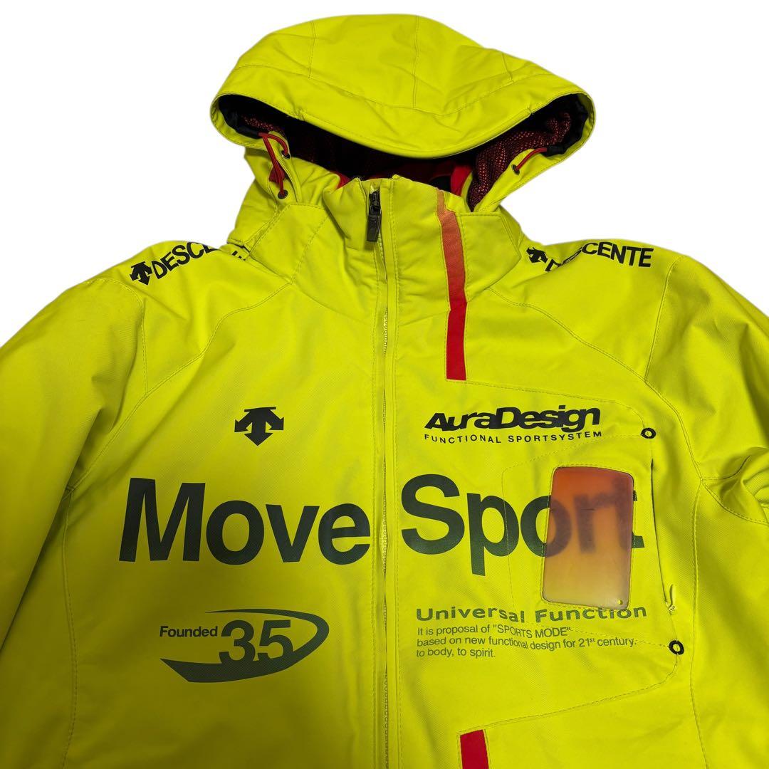 DESCENTE デサント スキーウェア スノボウェア イエロー 黄色　フード