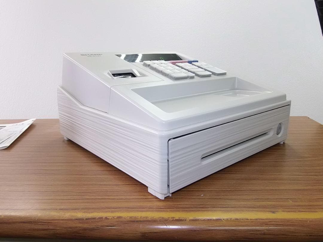 美品37設定無料横型領収証シャープ８部門インボイスレジスターXE-A147