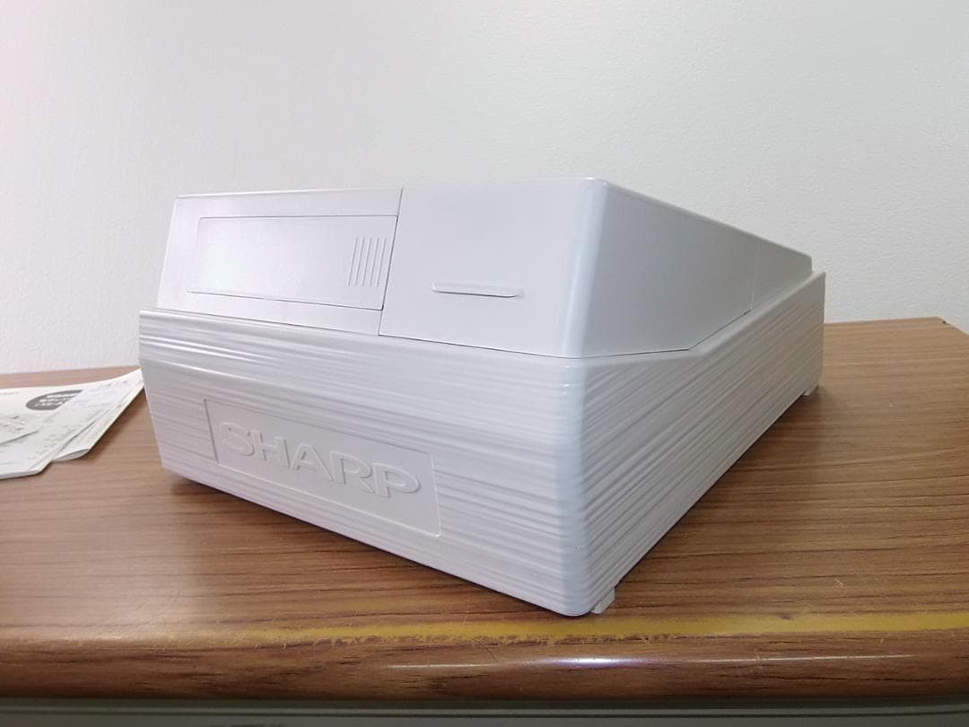 美品37設定無料横型領収証シャープ８部門インボイスレジスターXE-A147