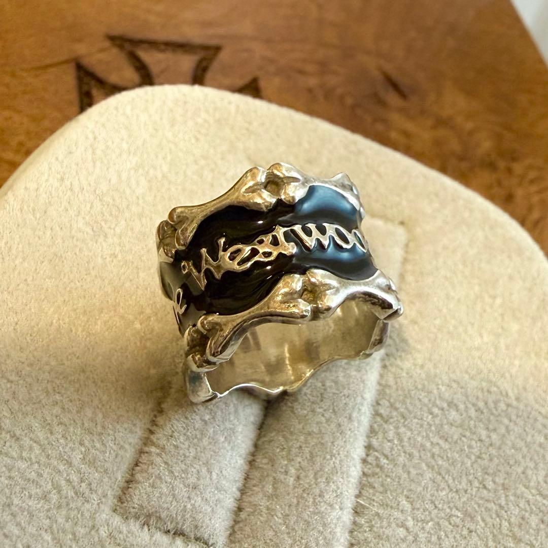 ケース込☆激レアVivienneWestwood ボーンリング/ブラックXS
