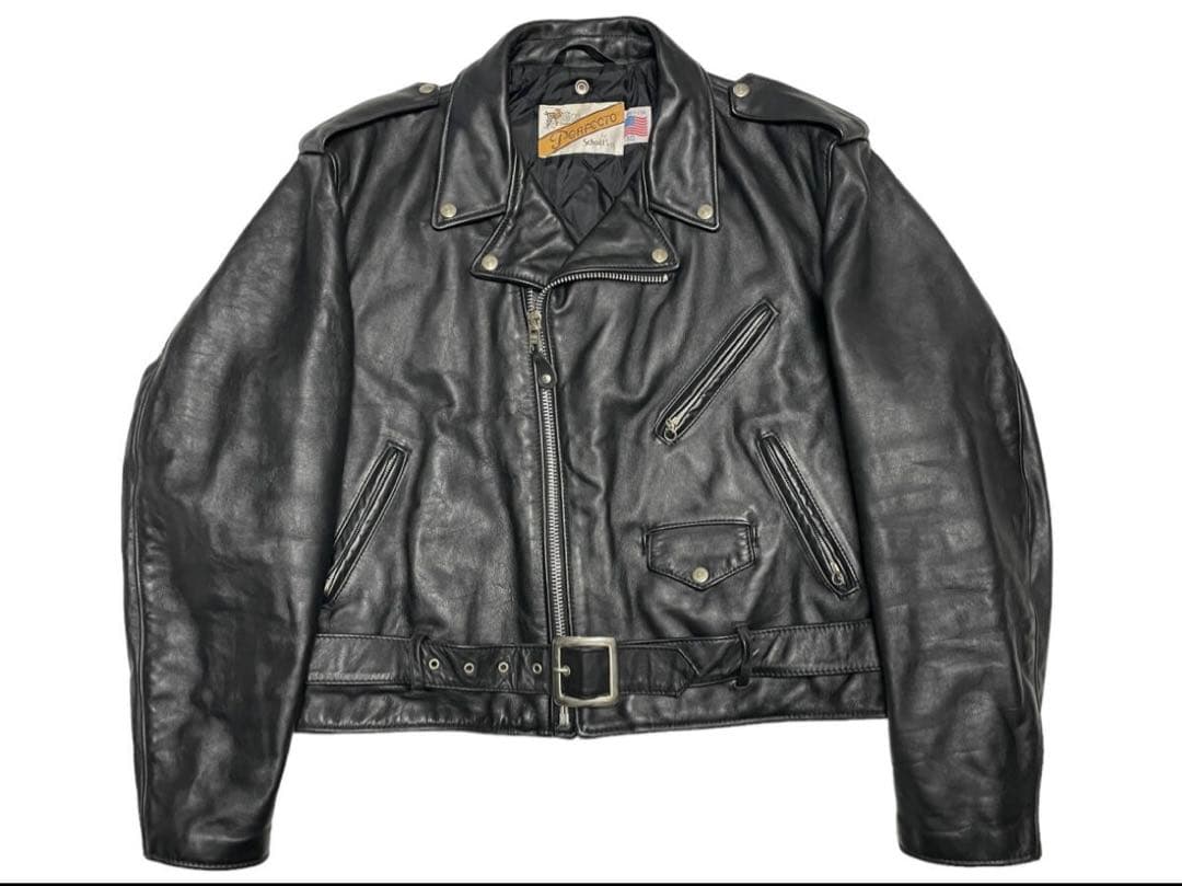 サイズ50 SCHOTT ショット 618 ダブル ライダース ビッグサイズ