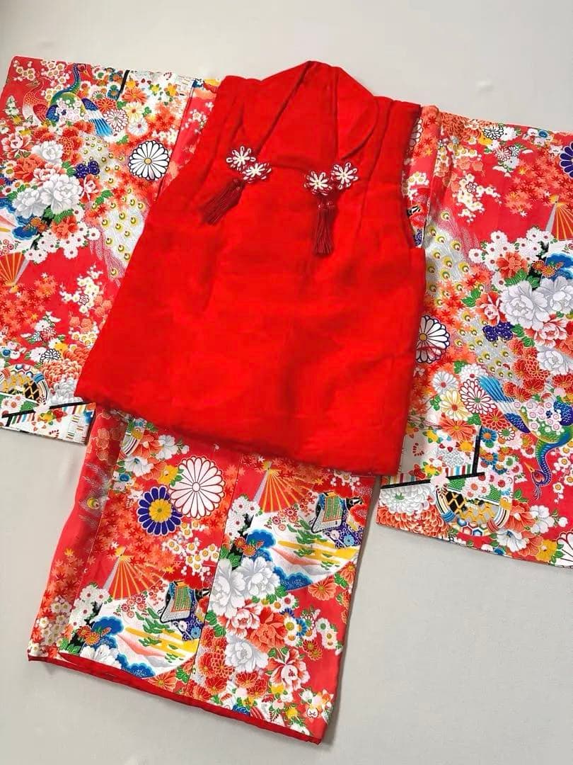 3歳　七五三　着物被布セット