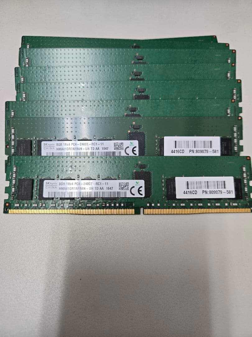 DDR4 2400 ECC 64GB 8GB 8枚セット