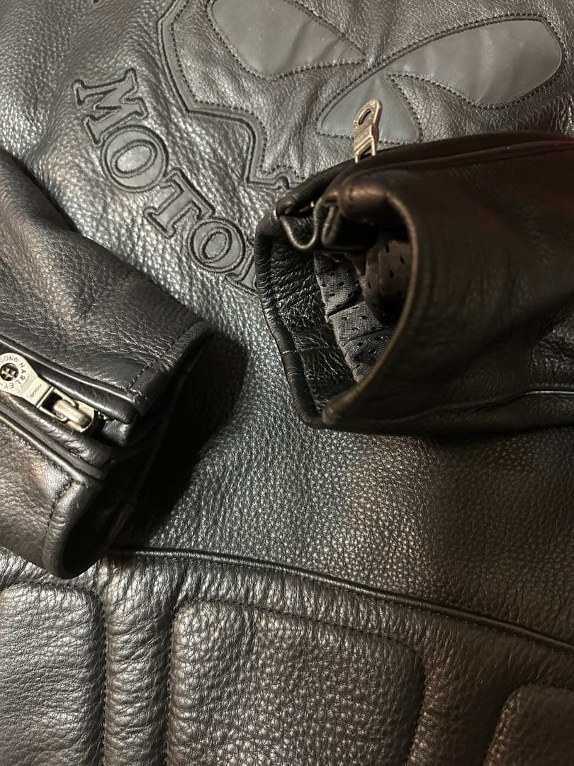 【希少　美品】ハーレーダビッドソン　ライダースジャケット　スカル