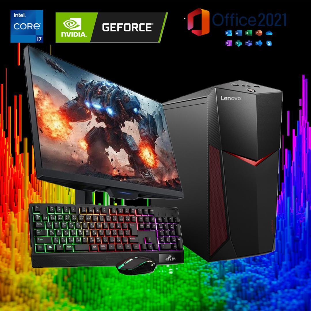 【激安ゲーミングPCフルセット】i7 8700 快適動作！MS Office搭載