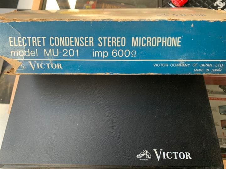 当時物　ビクター　ステレオコンデンサーマイク　Victor ニッパー
