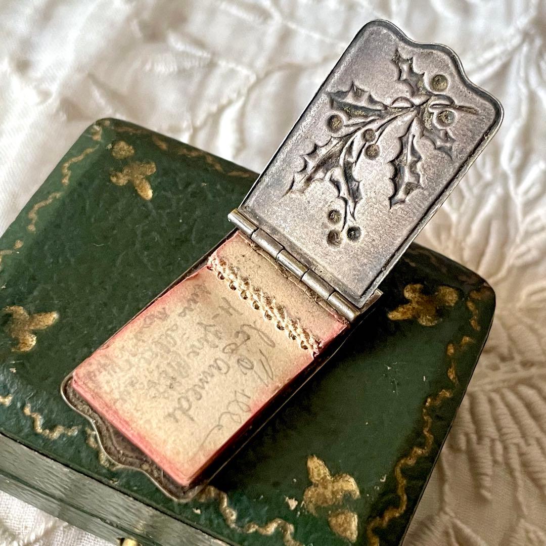 【レア】ドール用カルネドバル　ヒイラギモチーフ柊ミニチュア　フランスアンティーク