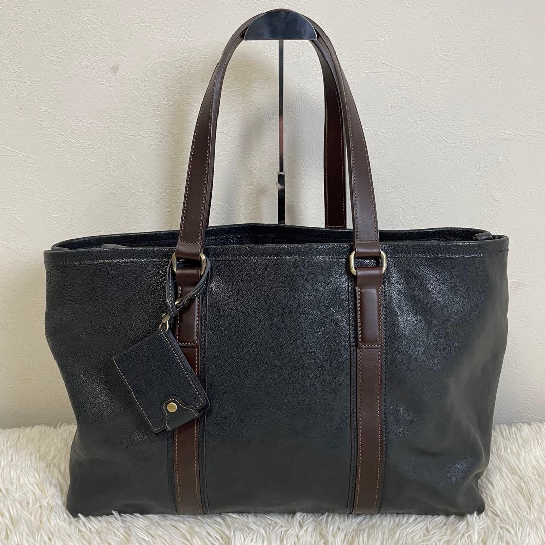 美品 土屋鞄 アルマス トートバッグ レザートート バッファロー A4