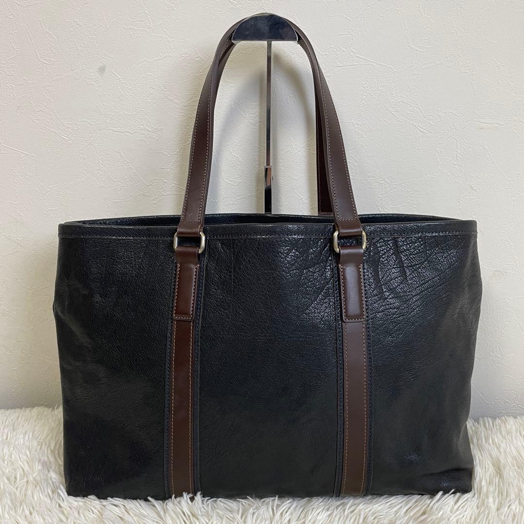 美品 土屋鞄 アルマス トートバッグ レザートート バッファロー A4