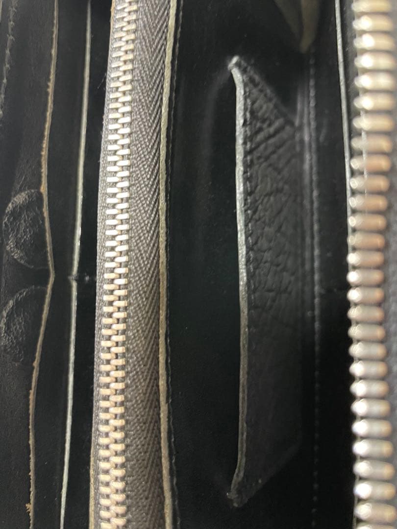 ALZUNI ブラック 長財布 象革