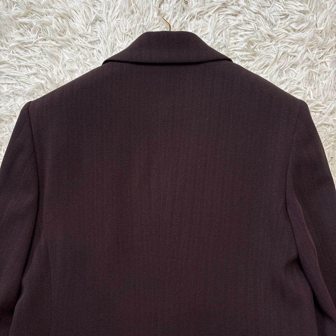 希少☆【PSポールスミス】ダークブラウン　ダブルパンツスーツ　総裏地　42 XL