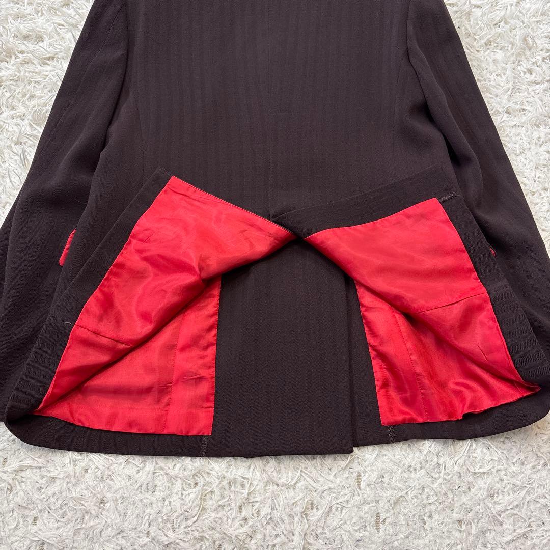 希少☆【PSポールスミス】ダークブラウン　ダブルパンツスーツ　総裏地　42 XL