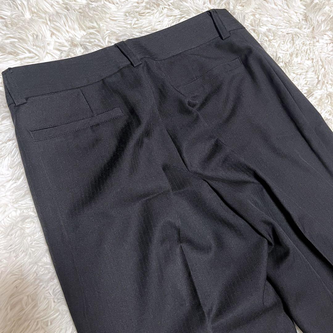 UNTITLED セットアップ パンツスーツ ブラック ストライプ XL 黒