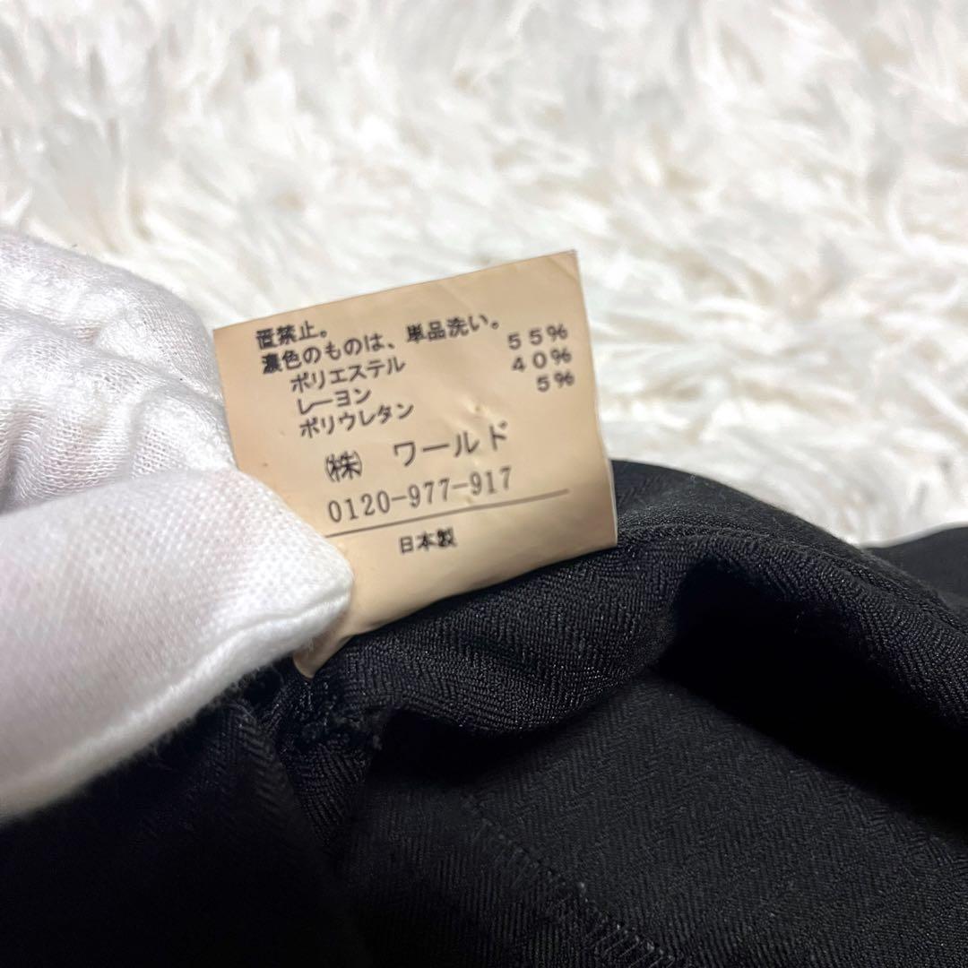 UNTITLED セットアップ パンツスーツ ブラック ストライプ XL 黒