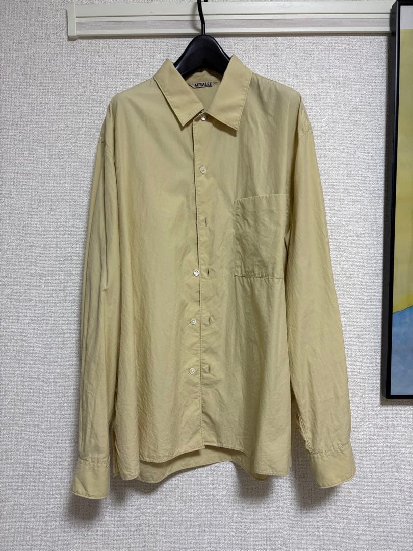 AURALEE FINX COTTON TWILL shirtサイズ4