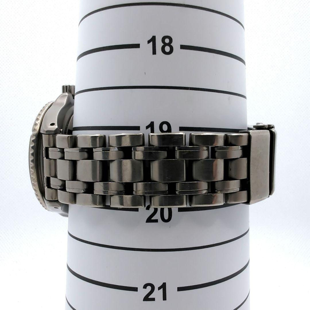 【稼働】SEIKO キネティック スキューバー チタン ブラック文字盤 腕時計