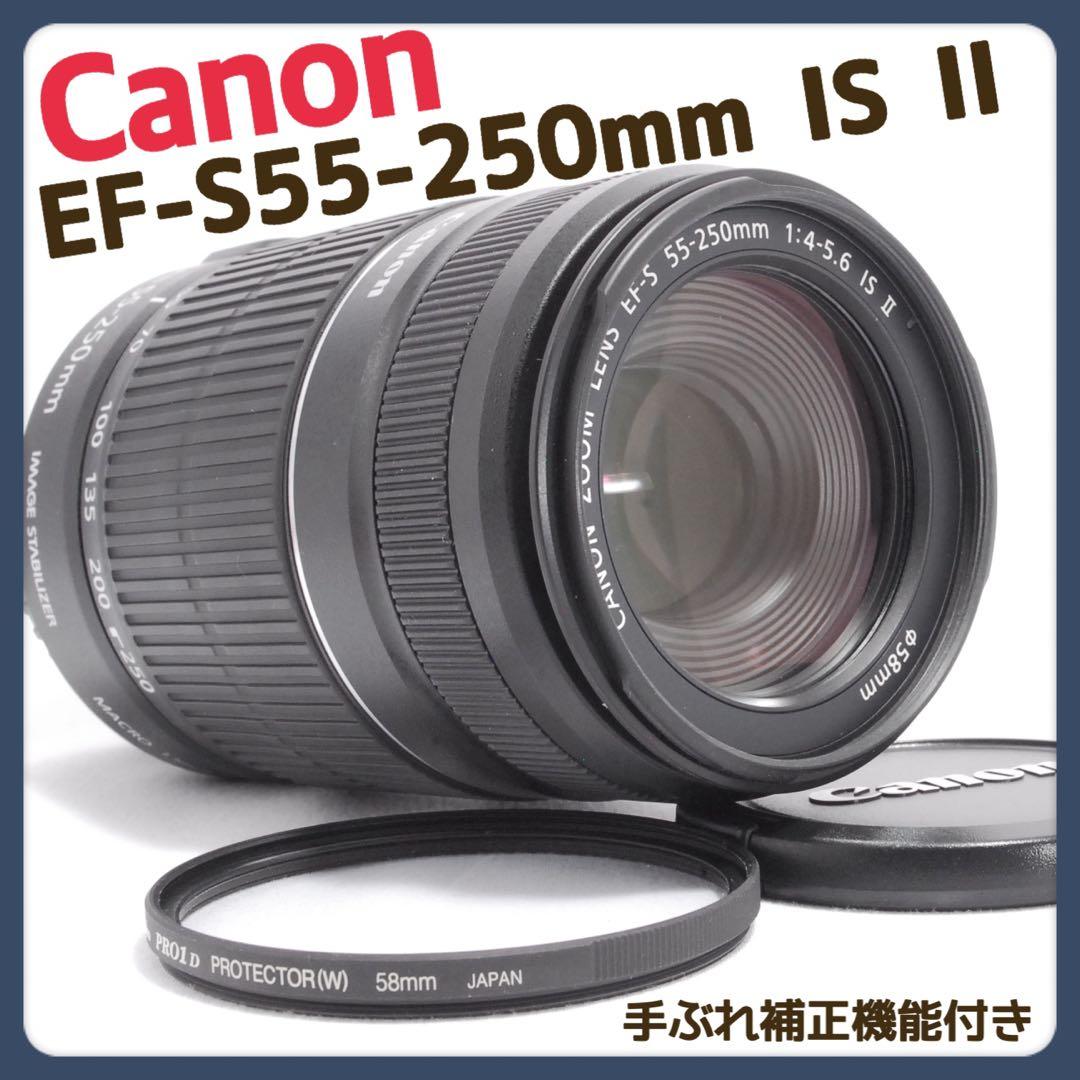美品✨イベントに✨Canon EF-S 55-250mm IS II 望遠レンズ