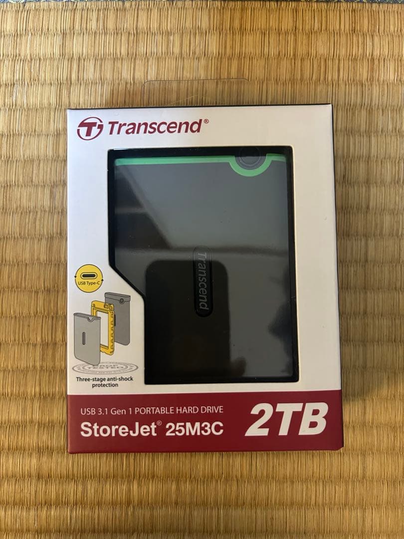 外付けハードディスク・ドライブ Transcend StoreJet 25M3C 2TB
