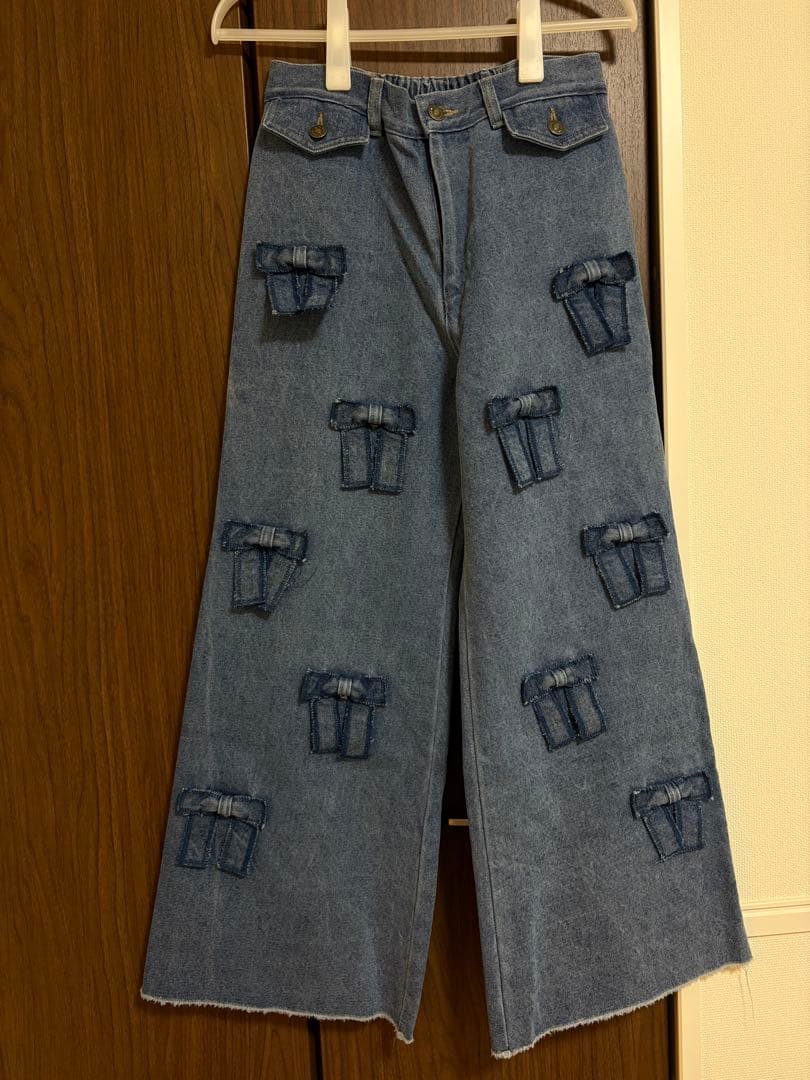 POPPY/ポピー　メニーリボンデニムパンツ