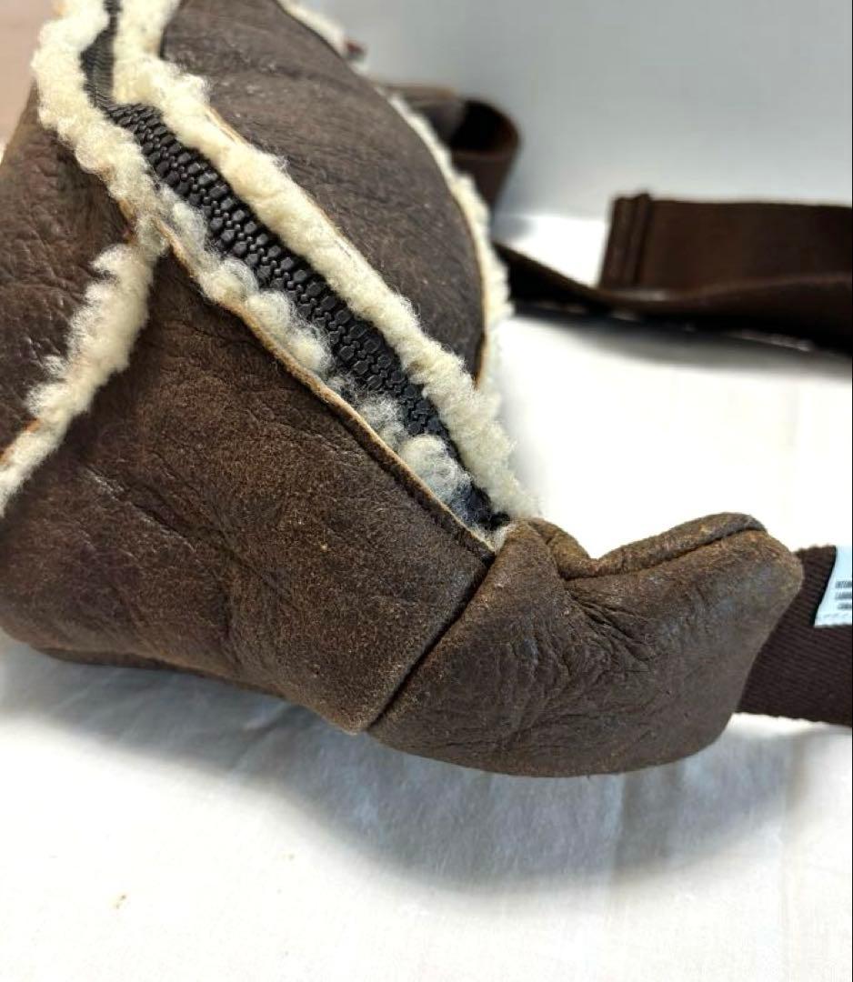 visvim ヴィズヴィム ムートン ウエストバッグ ボディバッグ brown