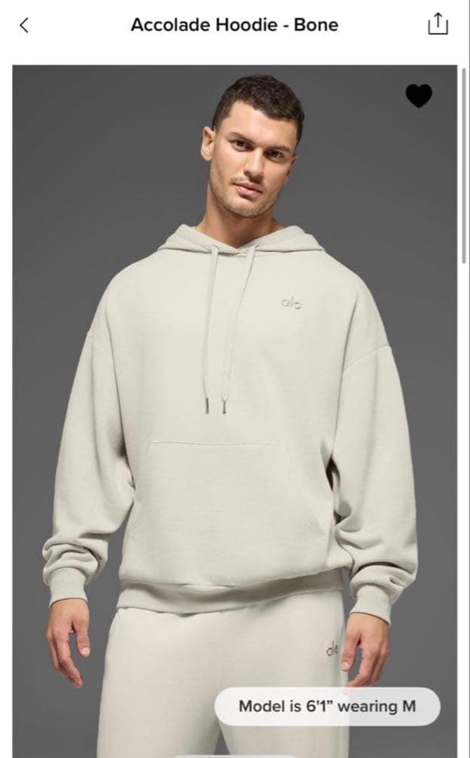 【新品未開封】Accolade Hoodie - Bone (M)