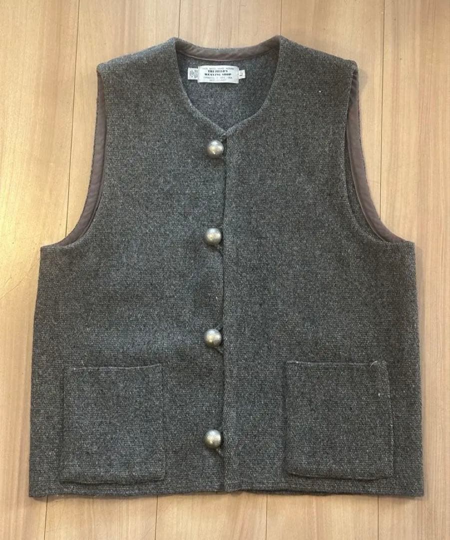 TRUJILLO'S トルフィリオス チマヨ ベスト VEST solid 無地