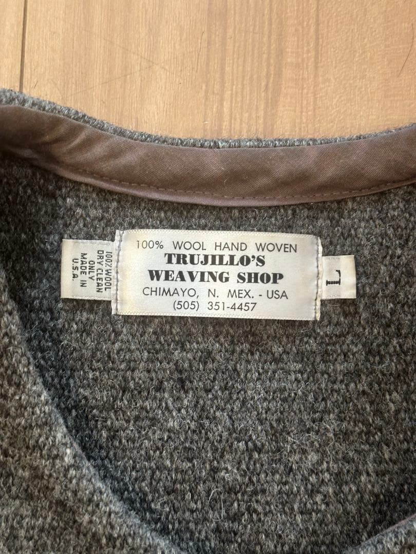 TRUJILLO'S トルフィリオス チマヨ ベスト VEST solid 無地