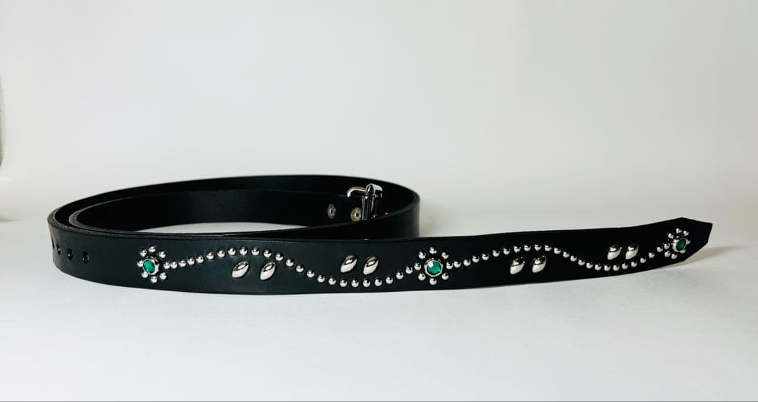 スタッズナローベルト22mm幅　ダブルリーフhtcナロー好き