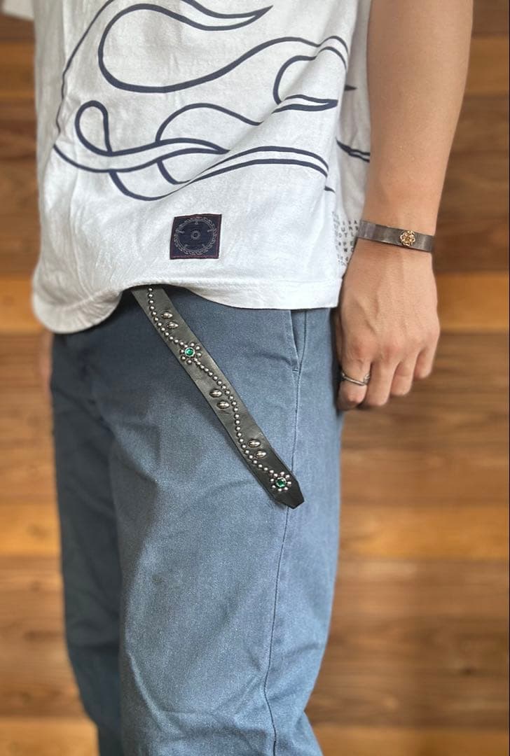 スタッズナローベルト22mm幅　ダブルリーフhtcナロー好き