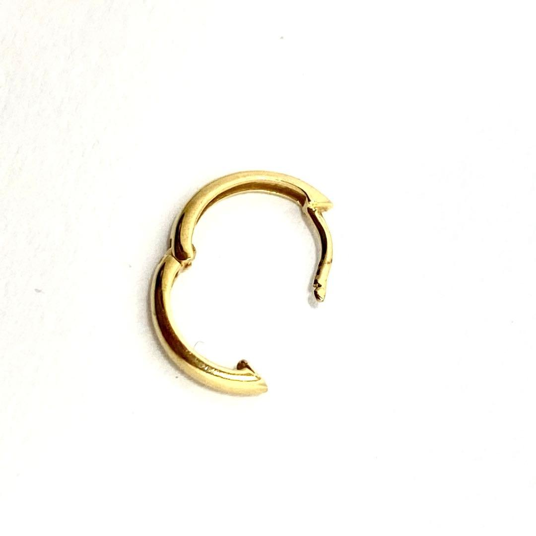 値下げ！18kフープピアス イエローゴールド 『片耳 』k18