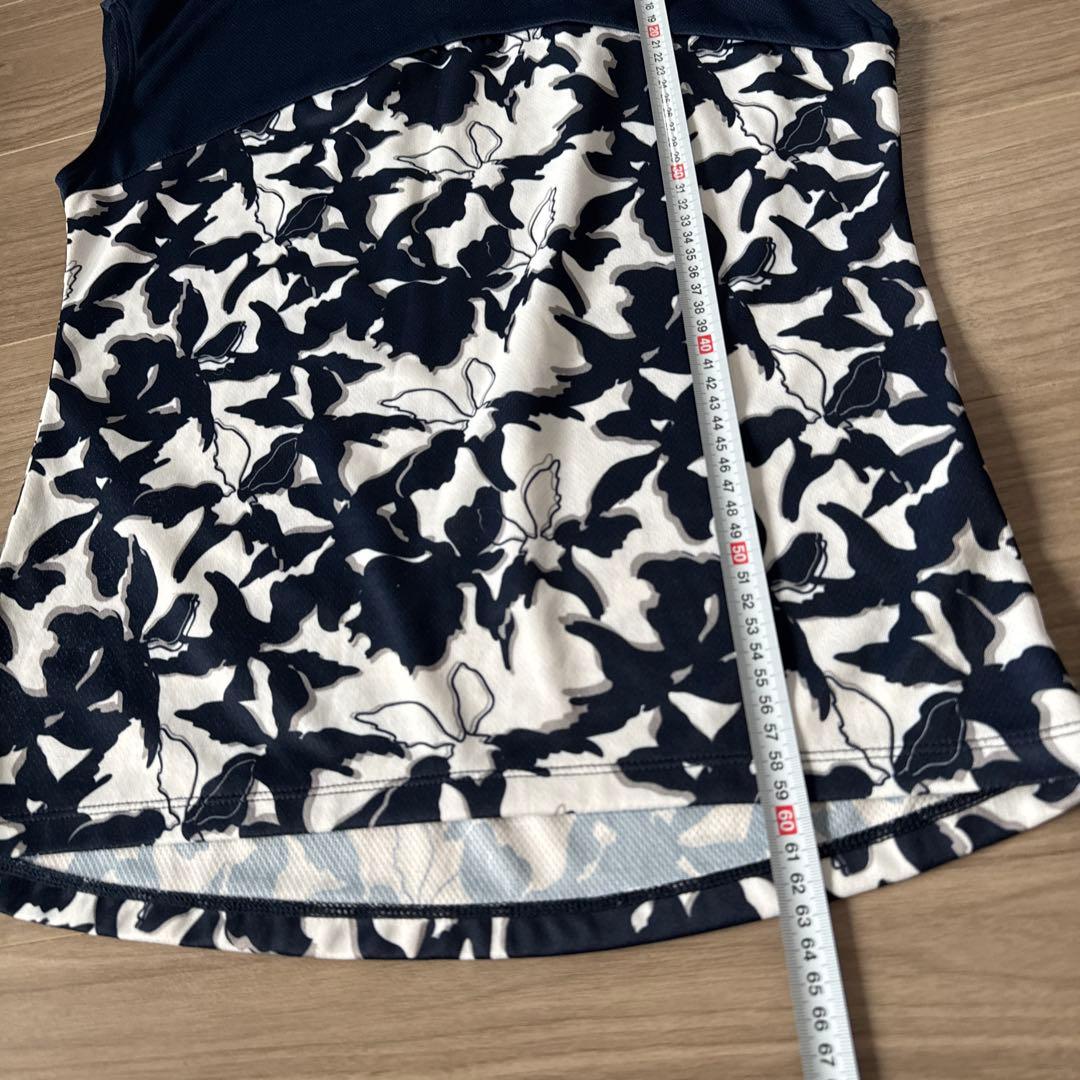 ルコック レディーステニスウェアセット ネイビー/ホワイト 花柄