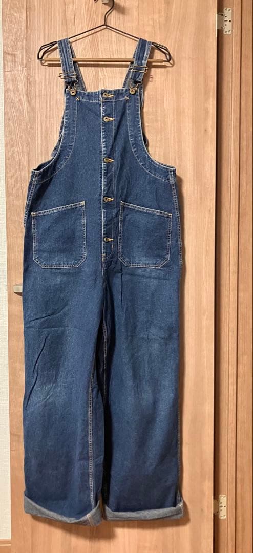 アメリカニーノ デニムオーバーオール　デッキパンツ　サロペット　つなぎ